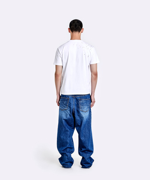 Oversized denim pants - Deep blue
