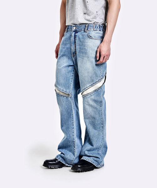 Devils denim pants - Light Blue