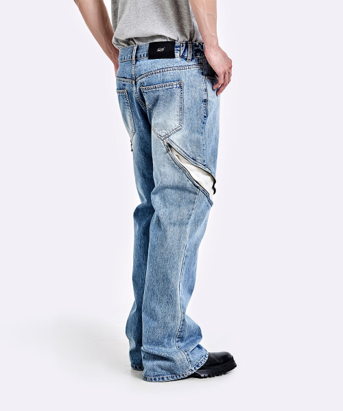 Devils denim pants - Light Blue