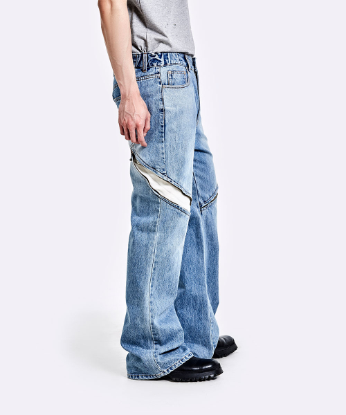 Devils denim pants - Light Blue