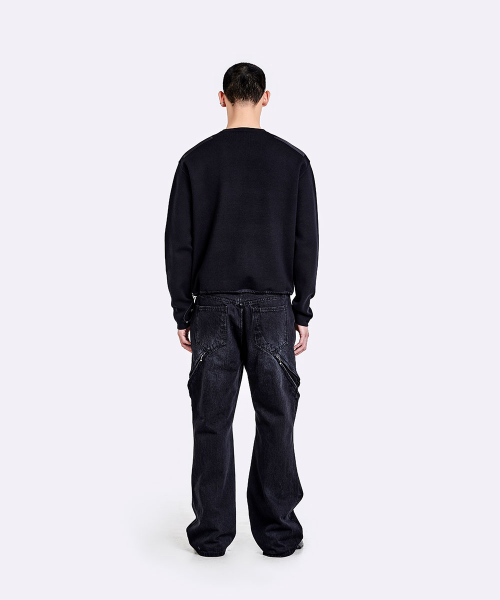 Devils denim pants - Washed black