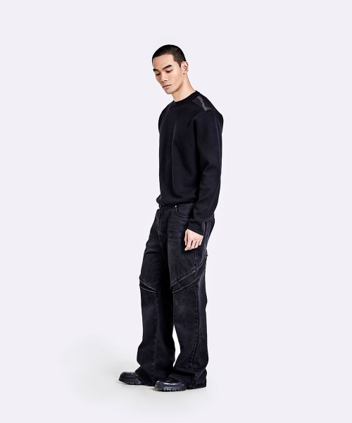 Devils denim pants - Washed black
