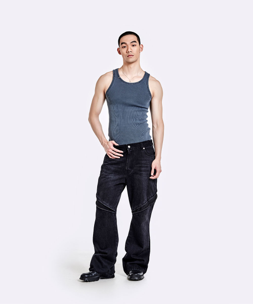 Devils denim pants - Washed black