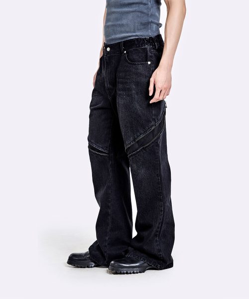 Devils denim pants - Washed black