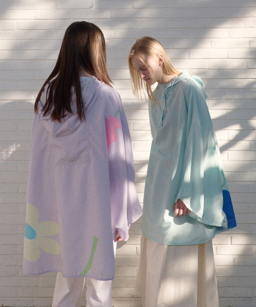 FLOWER RAIN PONCHO - 2 colors