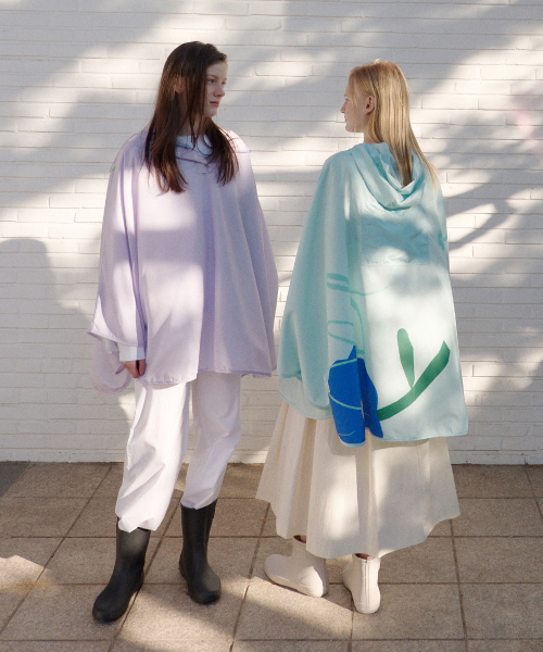 FLOWER RAIN PONCHO - 2 colors