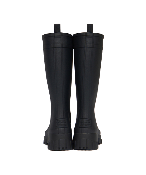 PLATFORM LACEUP RAIN BOOTS LONG - 3 colors