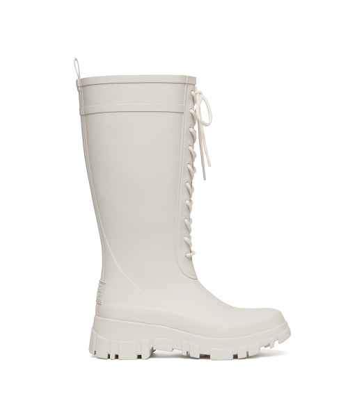 PLATFORM LACEUP RAIN BOOTS LONG - 3 colors