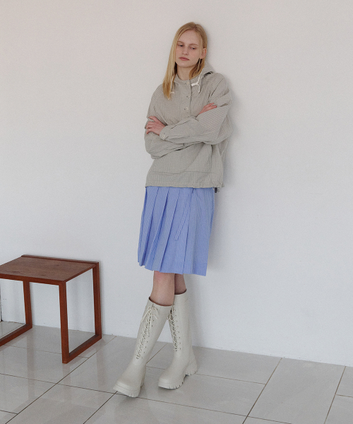 PLATFORM LACEUP RAIN BOOTS LONG - 3 colors