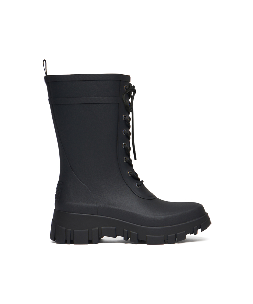 PLATFORM LACEUP RAIN BOOTS MIDDLE - 3 colors
