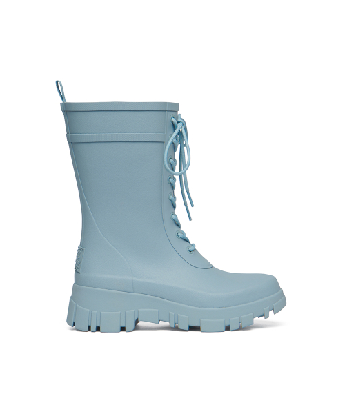 PLATFORM LACEUP RAIN BOOTS MIDDLE - 3 colors
