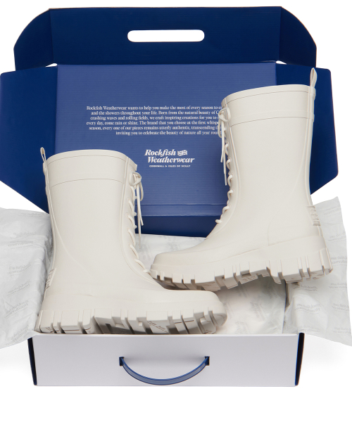 PLATFORM LACEUP RAIN BOOTS MIDDLE - 3 colors