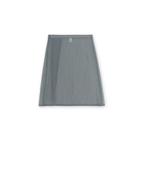 W Wrap Skirt, Blue Grey