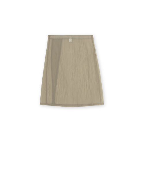 W Wrap Skirt, Beige