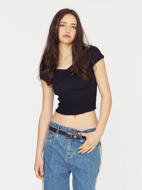 PEEKABOO SMOKE TEE
