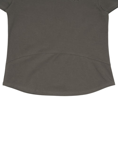 (w) TCM mini logo curved T (grey)