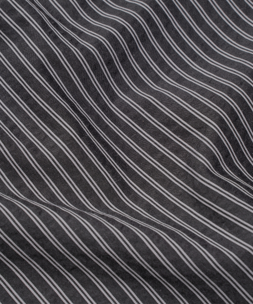 TCM mini logo stripe half shirts (black)