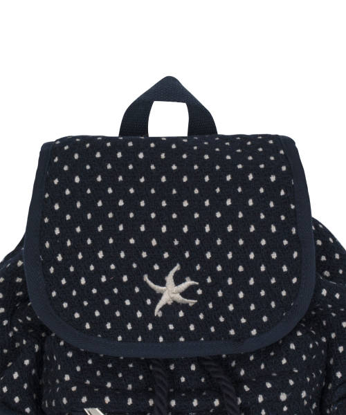 TCM starfish dot backpack (navy)
