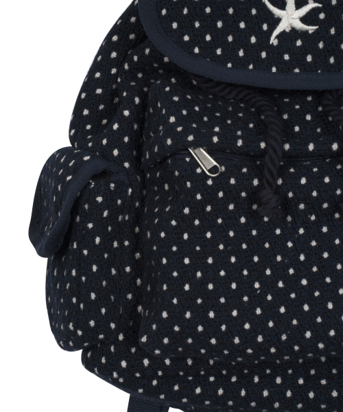 TCM starfish dot backpack (navy)