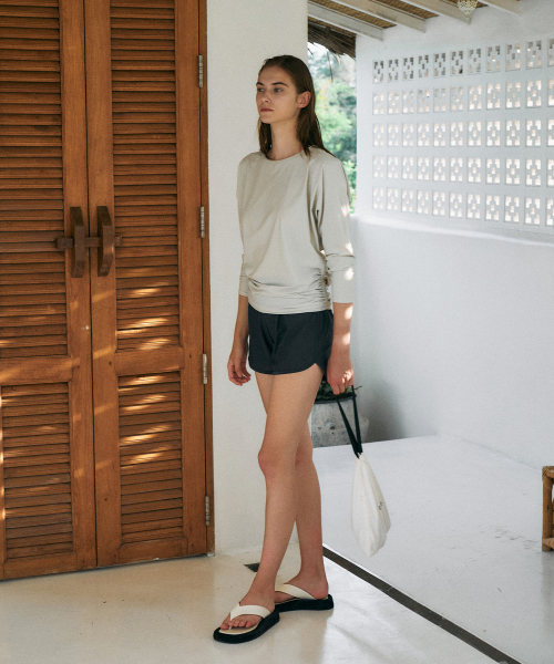 Stingray Shirring Swimwear[LMBBSW214]-2color