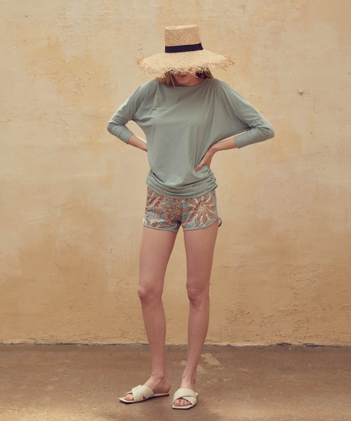 Stingray Shirring Swimwear[LMBBSW214]-2color