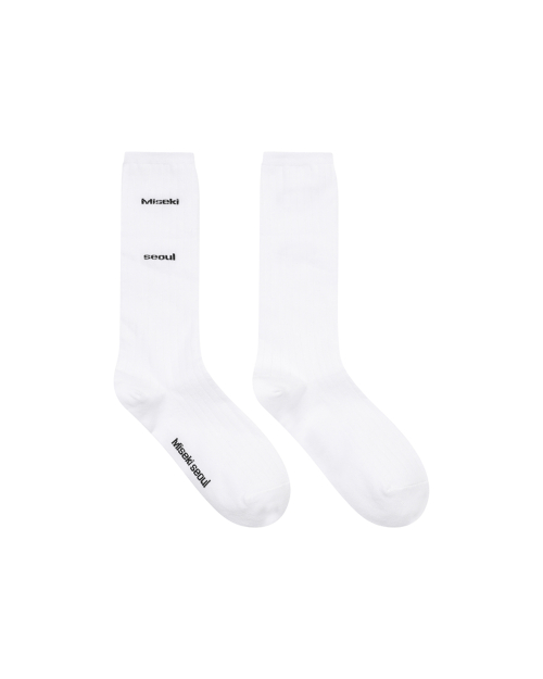 Misekiseoul classic socks WHITE