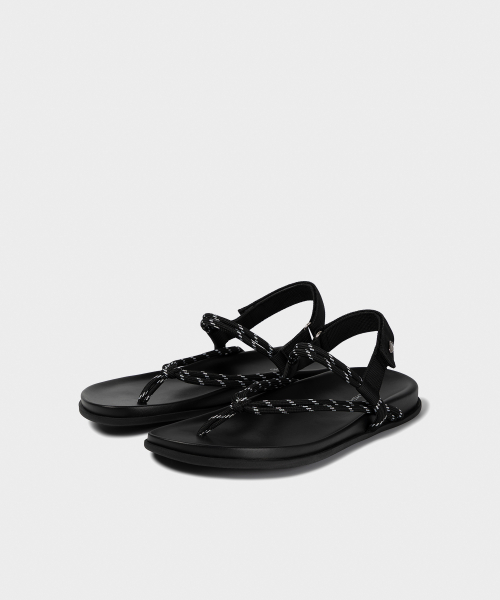 EZROPE SANDALS BLACK
