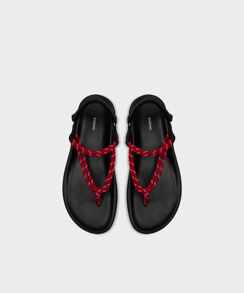 EZROPE SANDALS RED
