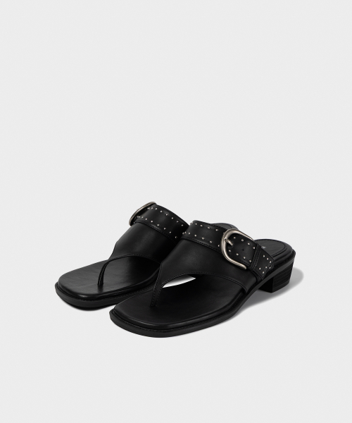 STUDIA BUCKLE FLIP-FLOP BLACK
