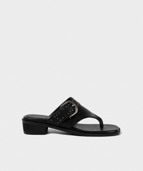 STUDIA BUCKLE FLIP-FLOP BLACK