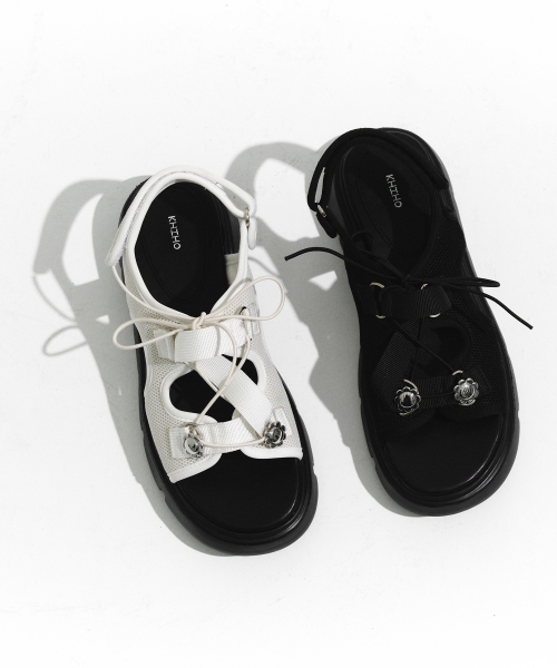 AERO MESH Z-STRAP SANDALS BLACK