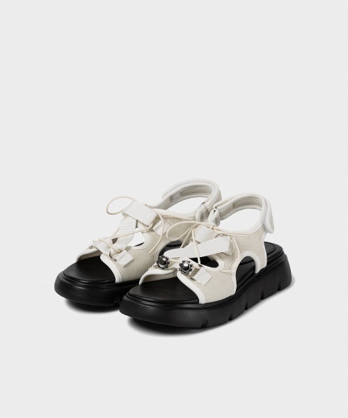 AERO MESH Z-STRAP SANDALS WHITE