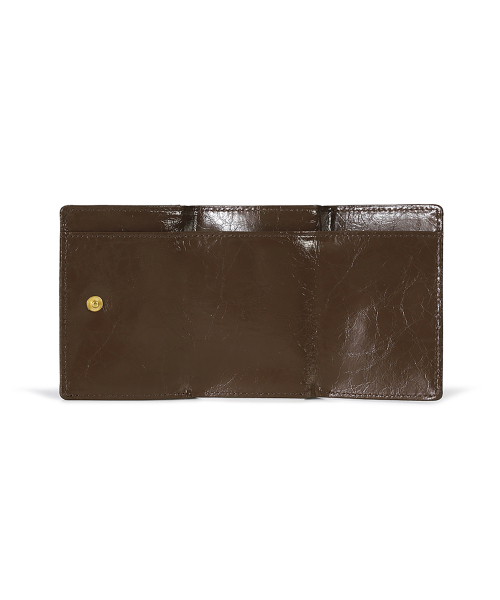 HEARTY TRIPLE WALLET - MOCHA BROWN