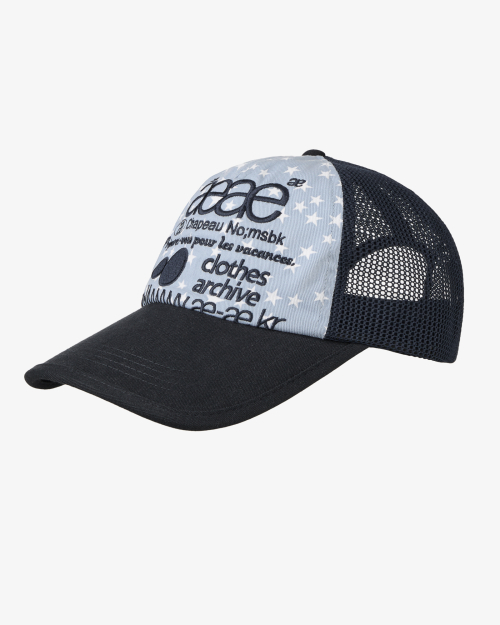 WEB LOGO STAR MESH CAP [SKYBLUE]