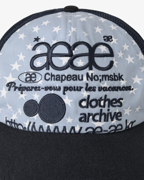 WEB LOGO STAR MESH CAP [SKYBLUE]