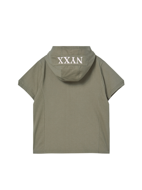 CROSS PATCH HOODIE KHAKI