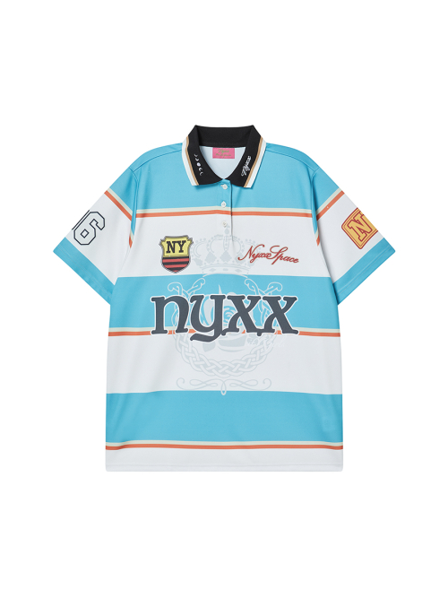 STRIPE POLO SHIRTS BLUE
