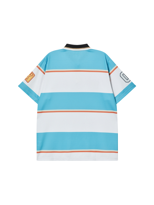 STRIPE POLO SHIRTS BLUE