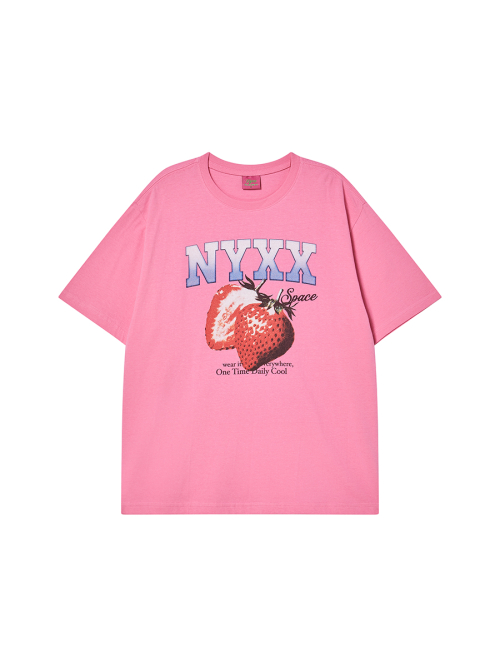 STRAWBERRY SPACE TEE PINK