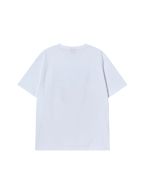 STRAWBERRY SPACE TEE WHITE