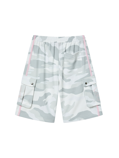 TOUGH BEAR CAMO HALF PANTS LIGHT GRAY