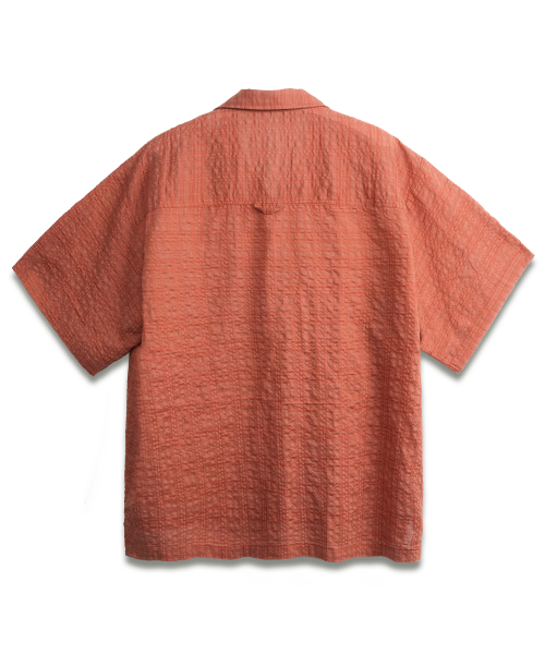 Breeze Seersucker Check Shirts RED
