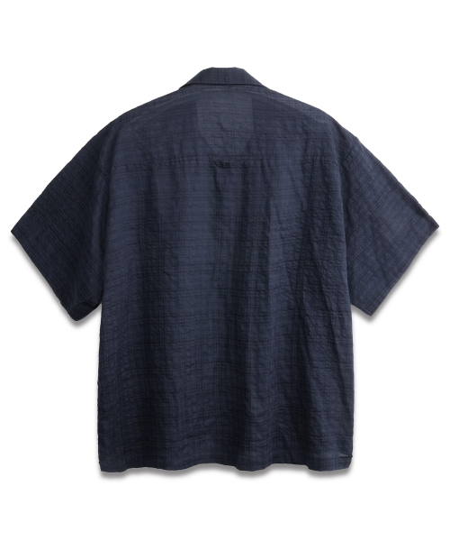 Breeze Seersucker Check Shirts BLUE