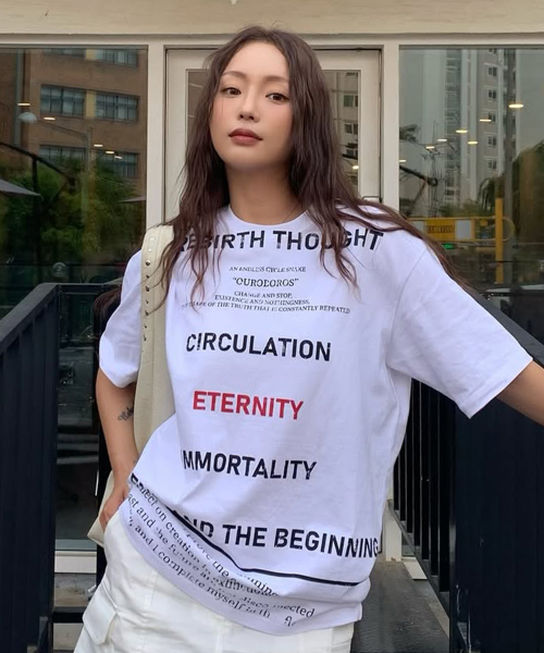 Divine Lettering T-shirt WHITE