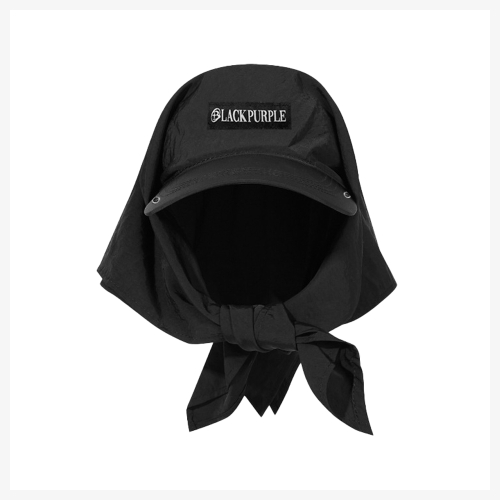Hooded Shade Bandana Cap_BLACK