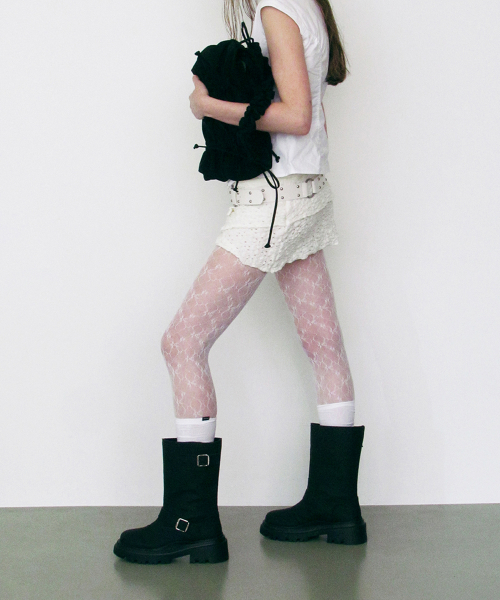 CITY BUCKLE RAIN BOOTS BLACK
