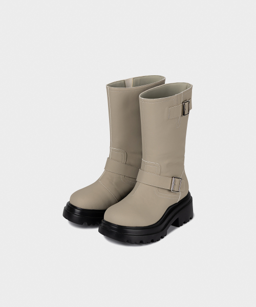 CITY BUCKLE RAIN BOOTS BLACK