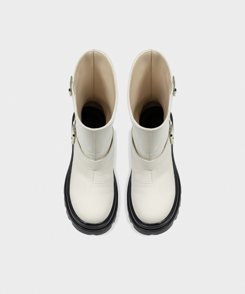 CITY BUCKLE RAIN BOOTS BLACK