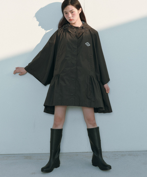 [X MINJUKIM] FLORAL PATCH RAIN BOOTS LONG - 4 colors