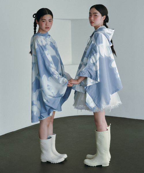 [X MINJUKIM] FLORAL PATCH RAIN BOOTS SHORT - 4 colors
